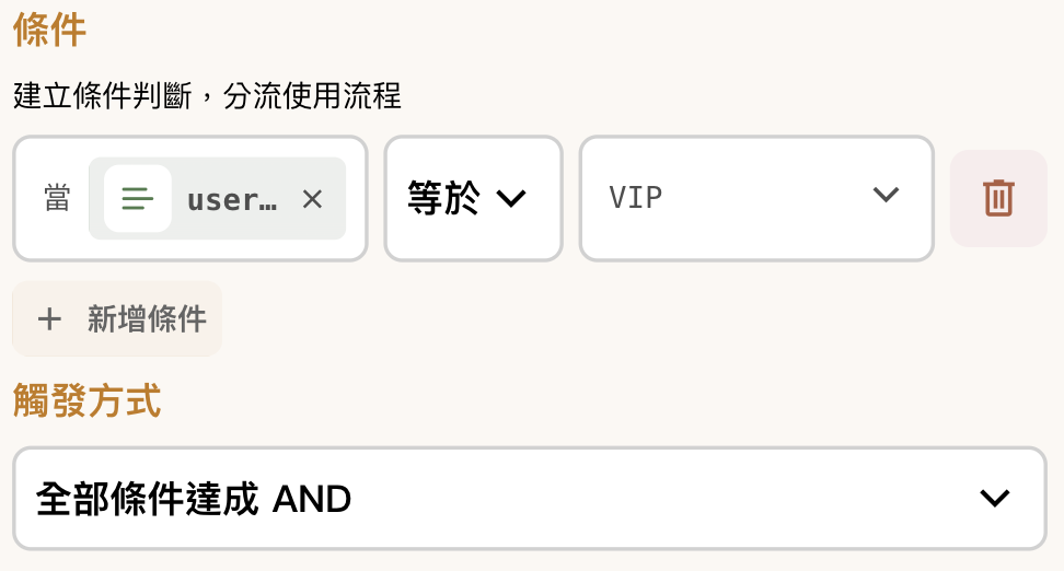 VIP 使用者判斷